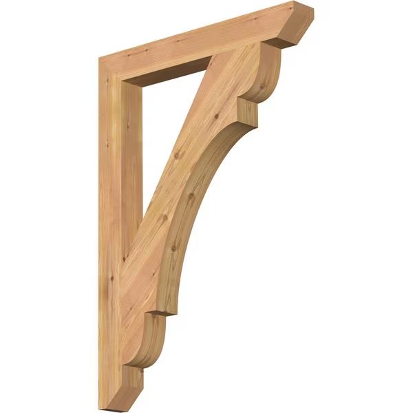 Olympic Slat Smooth Bracket, Western Red Cedar, 3 1/2